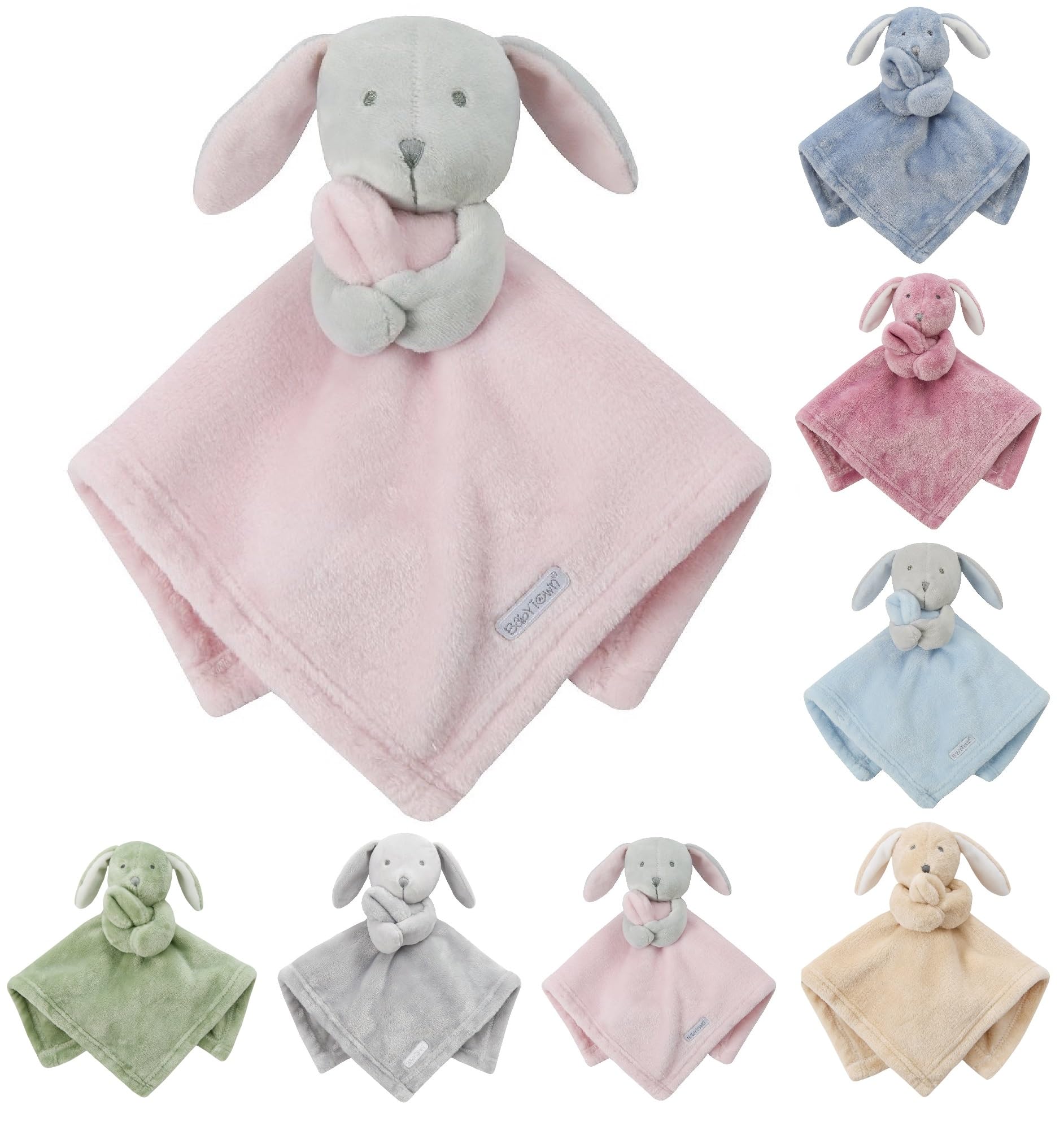 Onlybee Women's Baby Pink Baby Bunny Rabbit Comforter Blanket Baby Girl Boy Infant Toddler Newborn Cuddle Snuggle Soft Blankets 7 Colours (, One Size, Bunny Rabbit)
