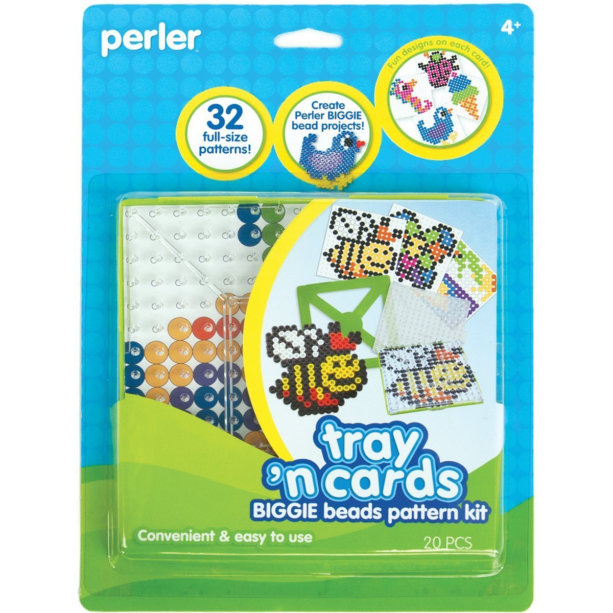 022　キングビーズ　割れ銀化あり　king beads　ビーズ5個セット Amazon.com: Perler Biggie Bead Tray 'n Cards Pattern Kit, 32