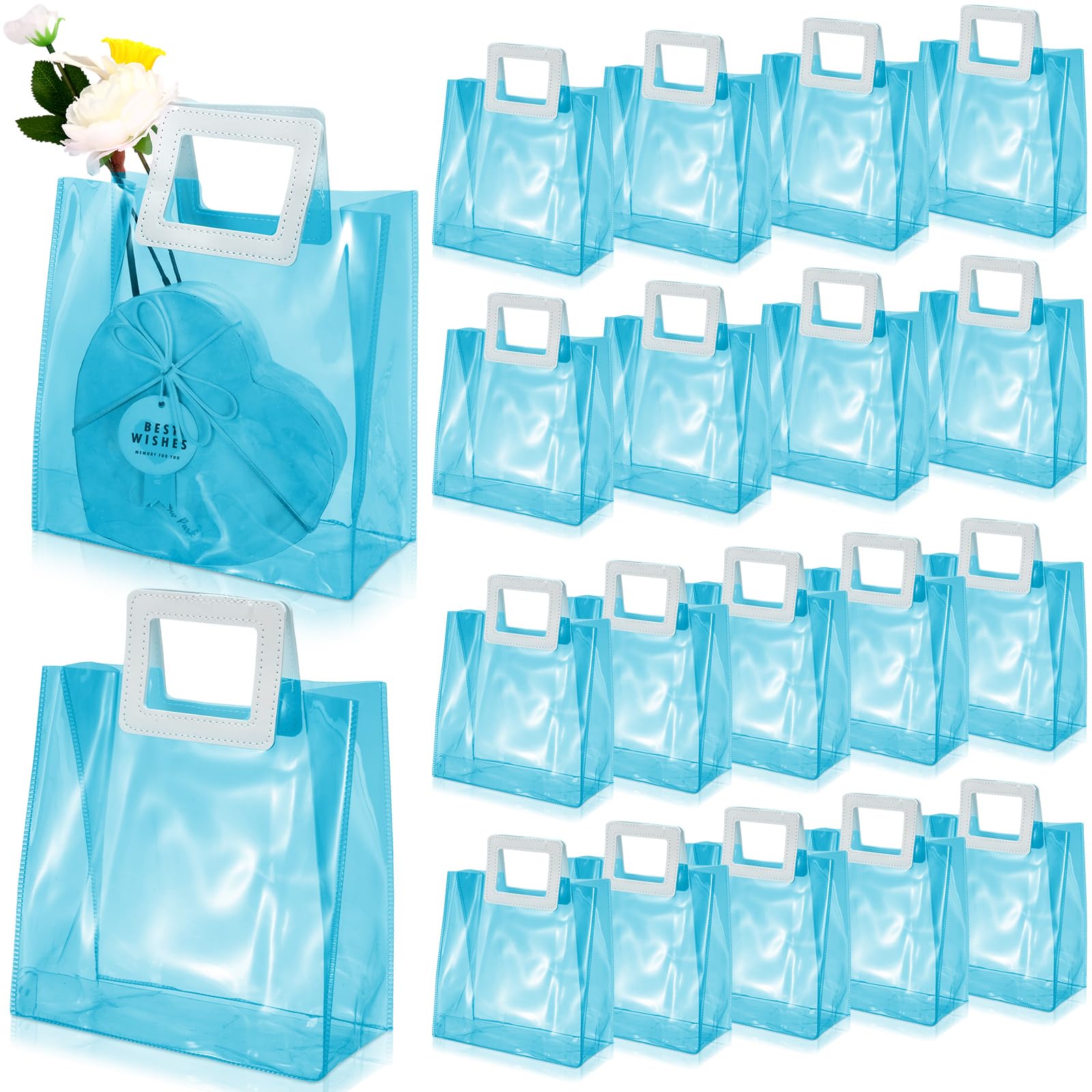 Paterr 20 Borse Regalo Per Insegnanti - Set Da 10 Tote Bag In Tela Arcobaleno E 10 Beauty Case Con Cerniera, Regalo Per La Settimana Degli Insegnanti
