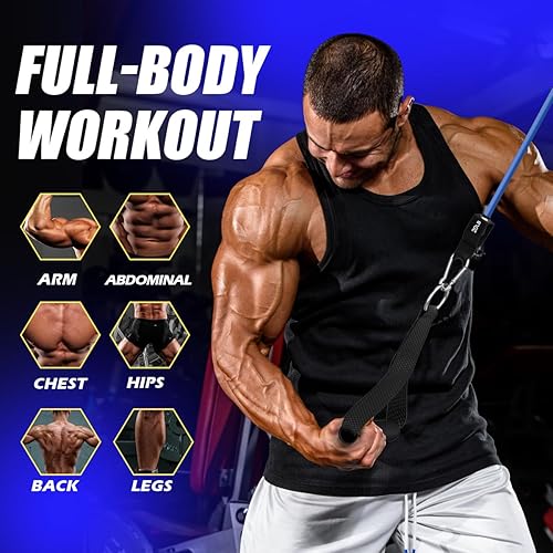 Miniatura 4 de VEICK Bandas de resistencia individuales para terapia física, entrenamiento de resistencia para equipo de entrenamiento en casa de gimnasio, un solo