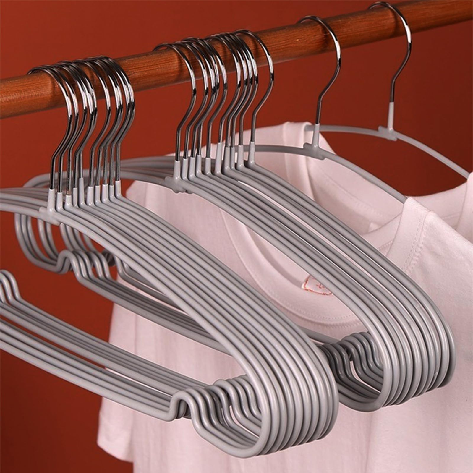 10 Stück tragbare Kleiderbügel aus Kunststoff für empfindliche Kleidung, Kleiderschränke, Organizer, verhindert Dehnung des Stoffes, verhindert Verformung der Kleidung