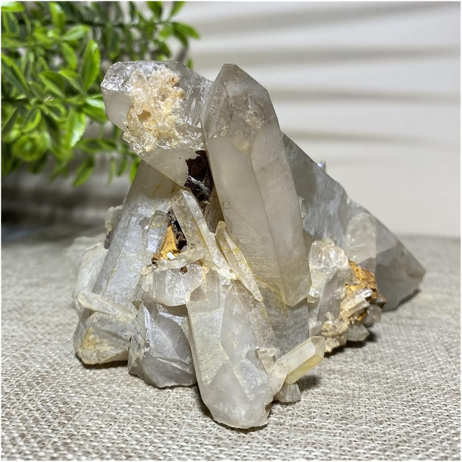 天然水晶の原石 宝石とクリスタル 500-600g 天然石とクリスタル標本、クラスターミネラルポイント治療風水ギフト装飾品 家の装飾