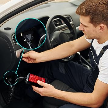 OBD2 Breakout Box, WOYO CTB007 12V/24V CAN Tester Box with 27 inches OBD Extension Cable, Digital VPP Voltage of 16 PINs, Automotive OBD2 Diagnostic Tool OBDII Protocol Communication Detector