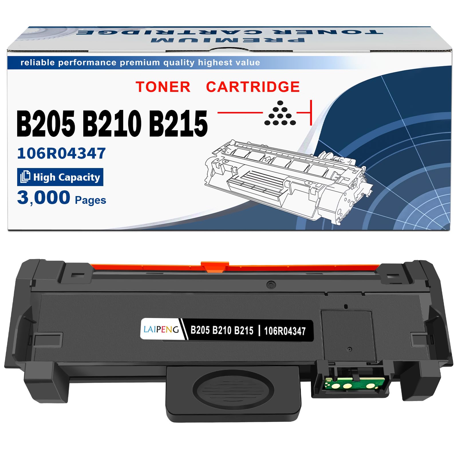 Kartridż z tonerem B205 B210 kompatybilny z Xerox B205MFP | Wysoka pojemność 3000 stron dla Xerox B215MFP B215DNI B205NI B210DNI B215V DNI B205V B210V B215V_DNI Wielofunkcyjna drukarka