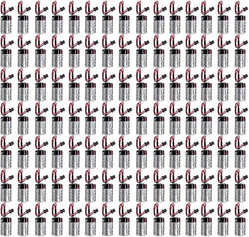 XIAOXX - Batería de litio ER3V 3.6V 1000mAh PLC compatible con JZSP-BA01 R88A-BAT02W (conector negro)