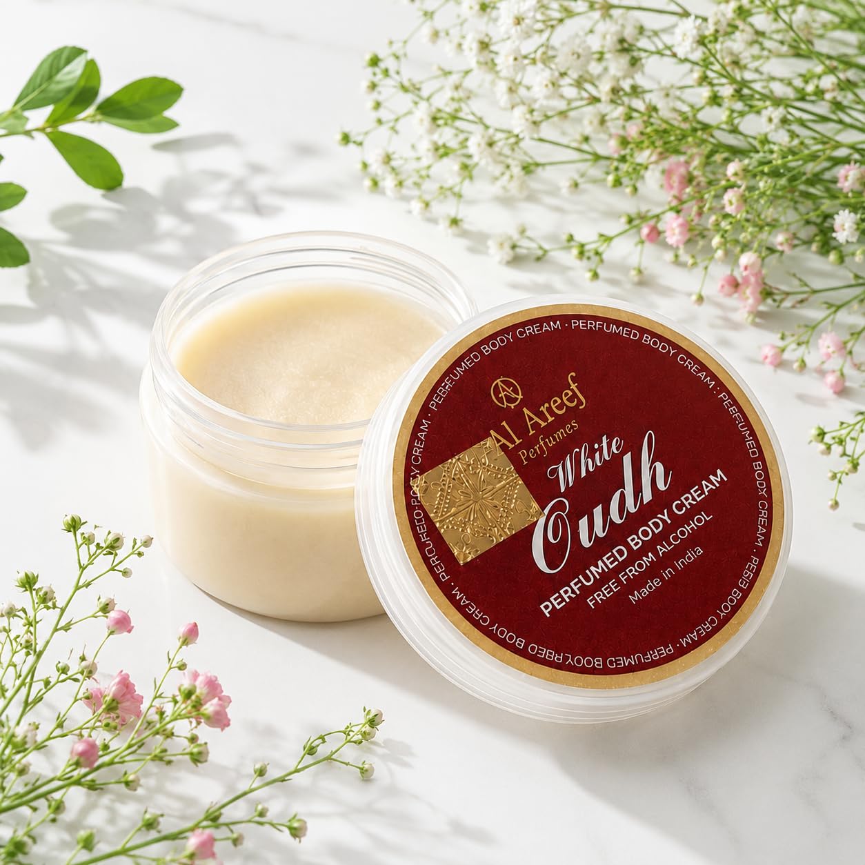 White Oudh Perfumed Body Cream Soft, smooth & glowing skin, Rich creamy texture, alcohol-free formula, Long-lasting premium fragrance Deep moisturization & nourishment and beautifully scented skin all day long ( 10g )-image-8