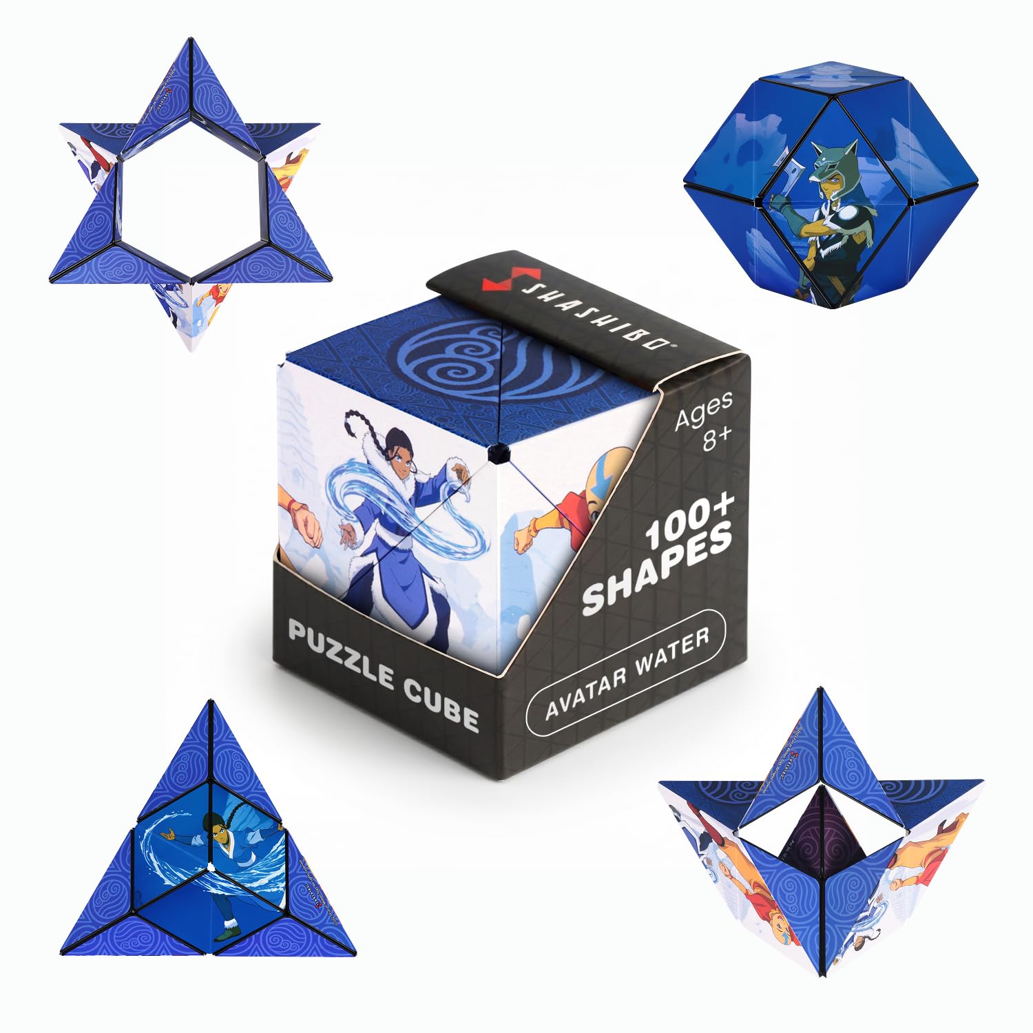 Shashibo Avatar The Last Airbender Magnetic Puzzle Cube, Sensory Fidget Toy