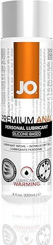 JO Premium - Lubricante de silicona anal, calentamiento (4 onzas)