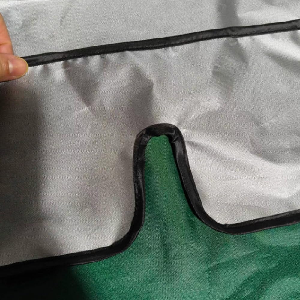 Baldacchino di ricambio per dondolo da giardino a 3 posti, 195 x 125 cm, copertura per dondolo da patio esterno, nero, tessuto resistente ai raggi UV, facile da installare
