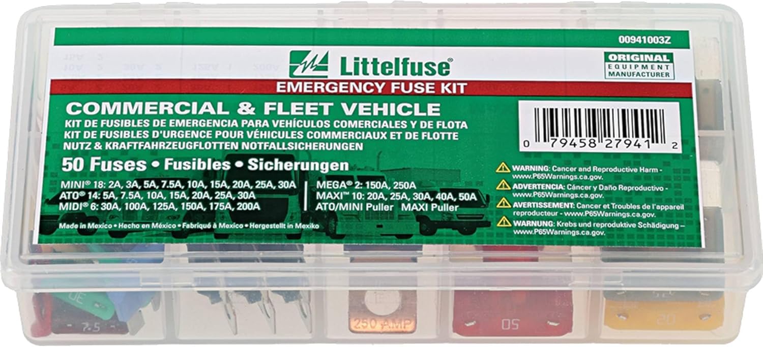 DB Electrical LTF-00941003Z Fuse Assortment Compatible With/Replacement For Littelfuse 00940561ZPA