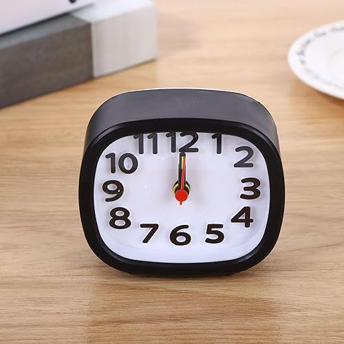 Miniatura 5 de Reloj despertador analógico para dormitorios, reloj despertador digital para niños, reloj despertador silencioso de pared, reloj de pared, reloj