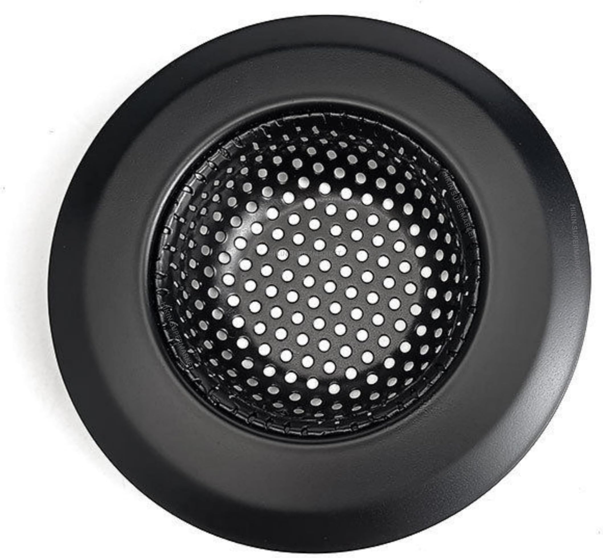 Stainless Steel Kitchen Sink Strainer - Heavy Duty Sink Jali Kitchen Drain Basin Basket Filter, Durable Corrosion-Resistant Stainless Steel Strainer (Black Round Shape Sink Strainer)