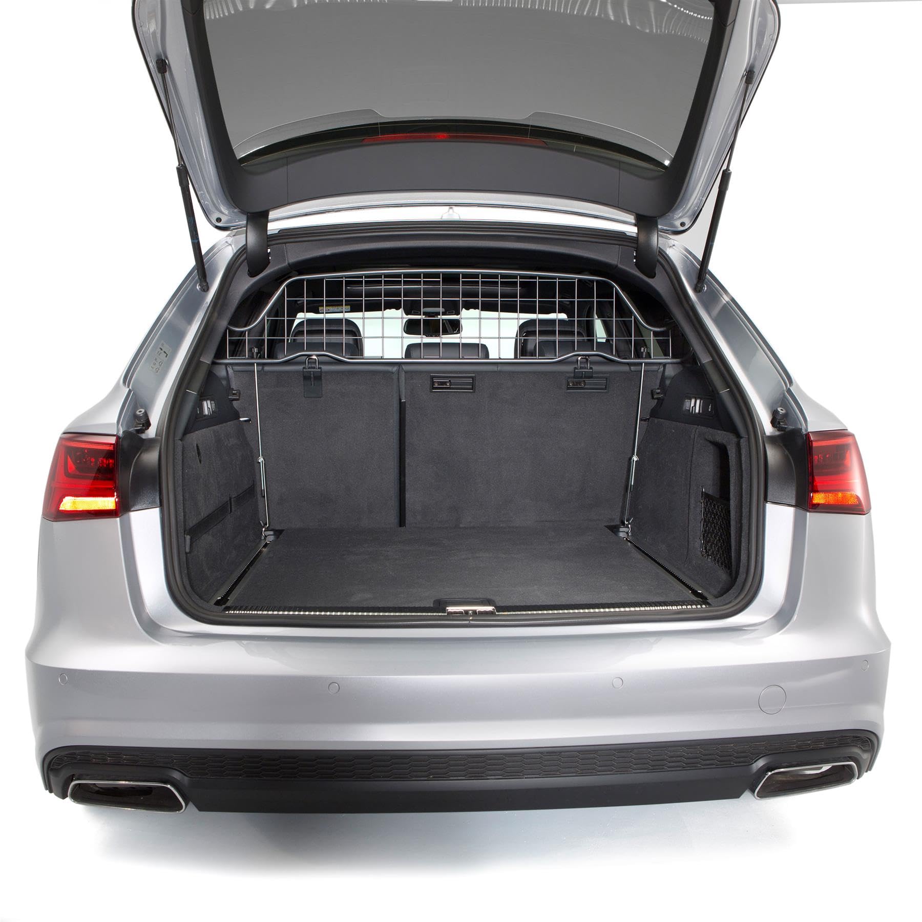 TravallDog Guard compatible with Audi A6 Avant (2011-Current) Vehicle Specific Boot Guard Tailored Fit Luggage Pet Barrier Separator Heavy Duty Powder Coated Steel