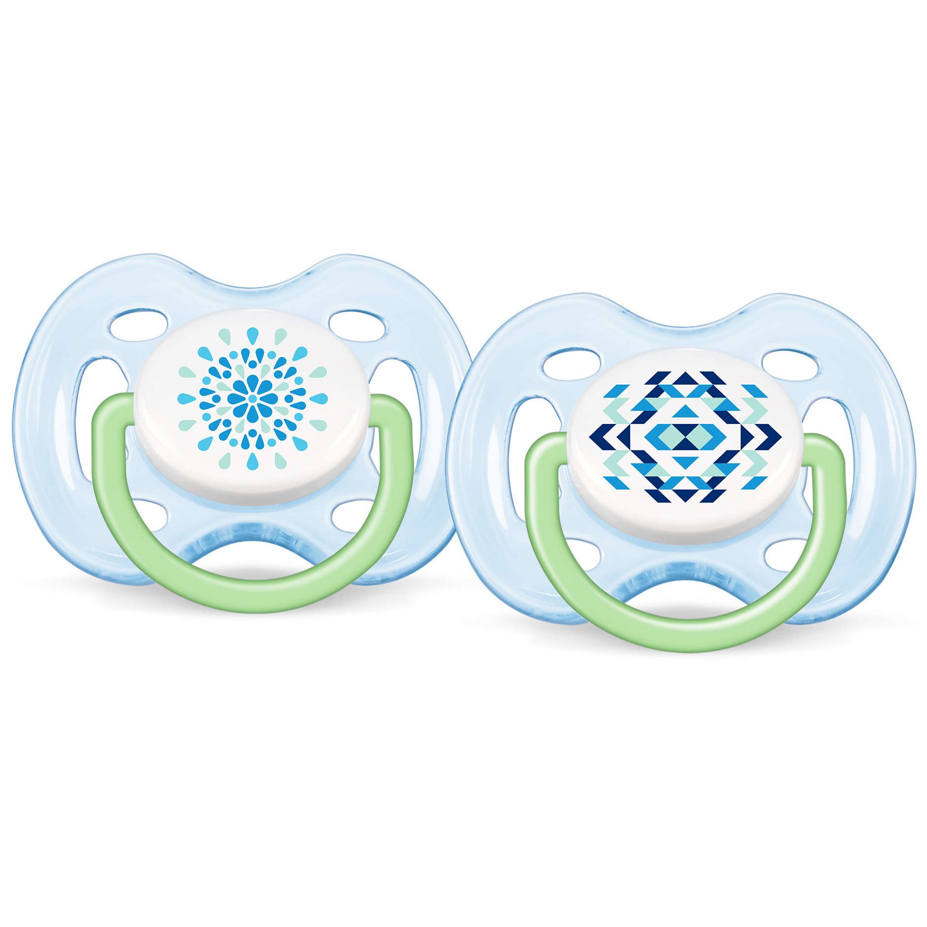 Philips Avent Bpa Free Contemporary Freeflow Pacifier Blue Green