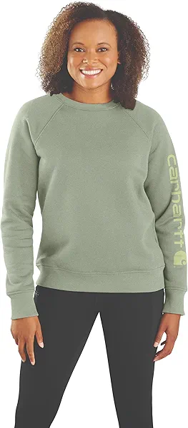 Carhartt Women's 106718 Women's Relaxed Fit Midweight Graphic Crewneck Sweatshi