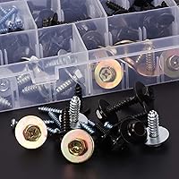 Vista 6 de Swpeet 160Pcs 14 Tamaños Clips de Retención de Capó de Cuerpo de Coche de Metal con Juego de Kit de Diversos Tornillos Autorroscantes de Cabeza