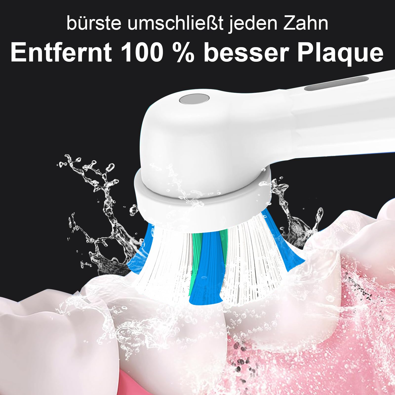 Cabezales compatibles con Oral B iO 2/3/4/5/6/7/8/9/10, cabezal suave para limpieza (18 blancos)
