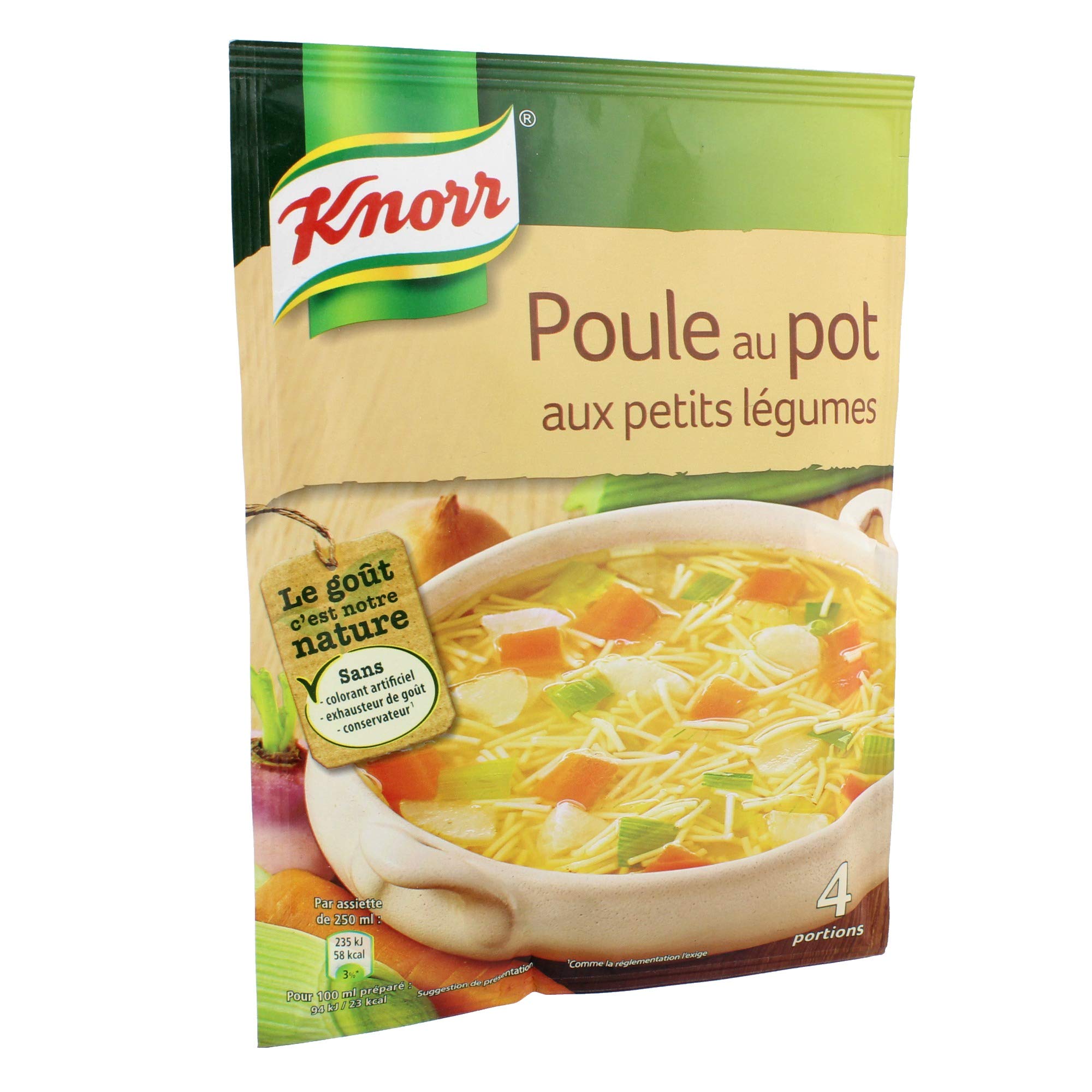 Knorr Suppe Huhn im Topf mit kleinem Gemüse, für 4 Personen, 72 g, 13 Stück