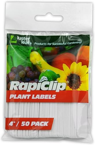 Luster Leaf Rapiclip - Etiquetas para plantas de jardĂn 40in 50 unidades Luster Leaf Rapiclip - Etiquetas para plantas de jardĂn 40in 50 unidades