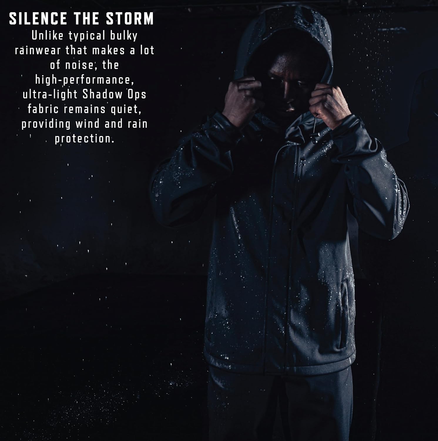 Rothco Shadow Ops Waterproof Rain Jacket – Lightweight, Breathable, and Windproof Raincoat