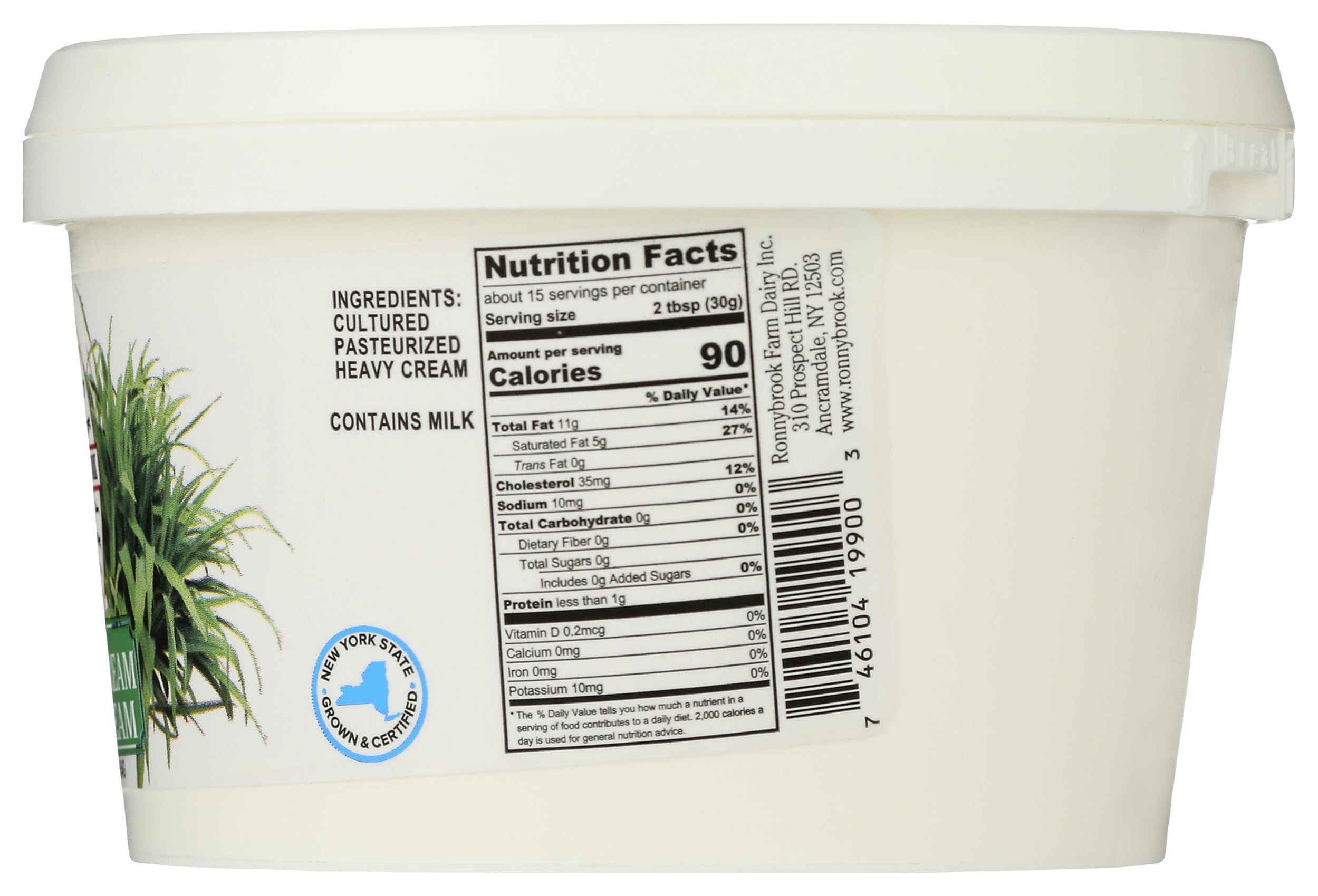 Ronnybrook Farm Dairy Sour Cream 16 Oz — view 2