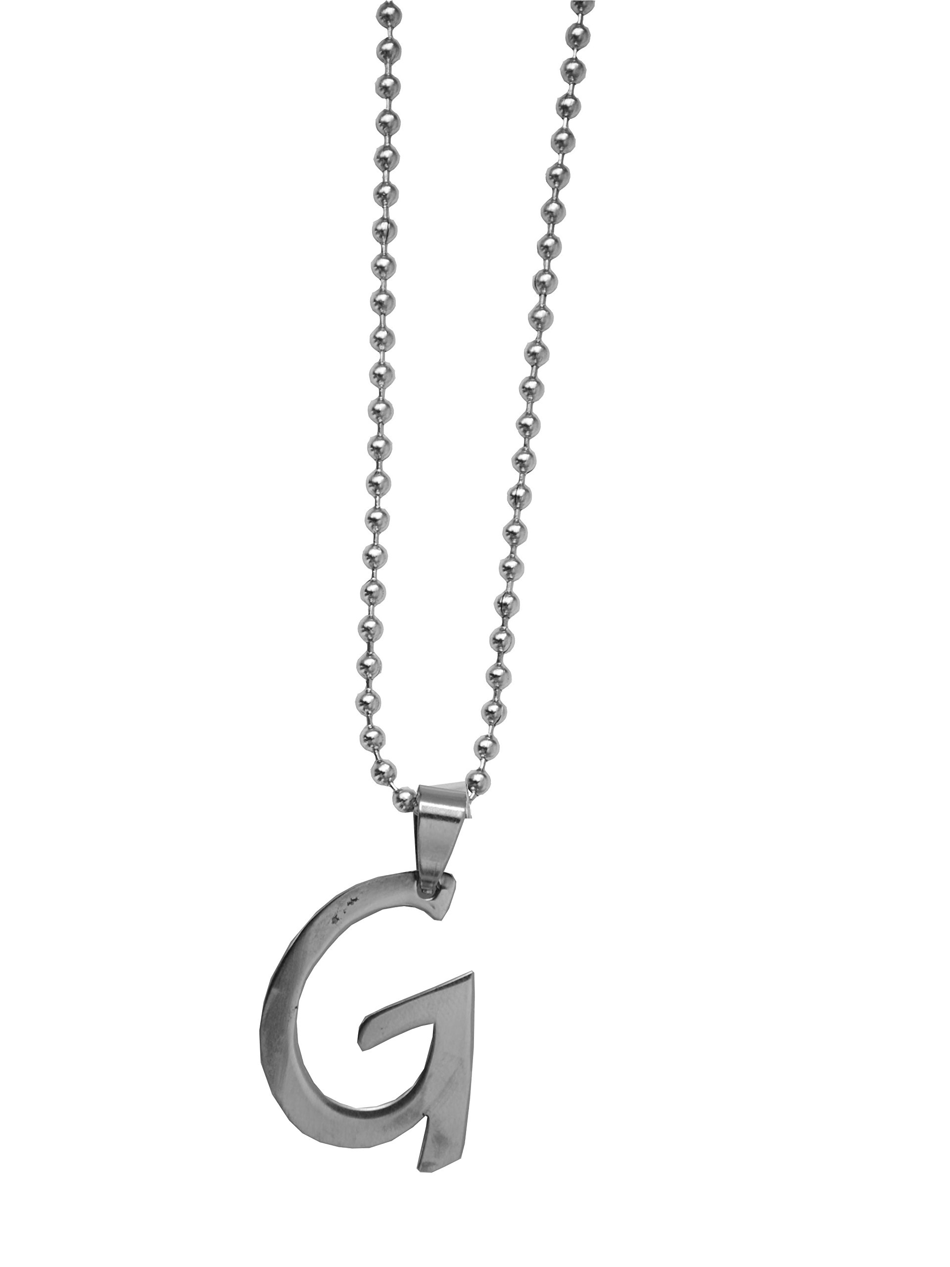 GirlZ! Initial Letter Alphabet Stainless Steel Pendant Necklace With Chain - "G" for men and women (B019OJZMEG) Amazon Price History, Amazon Price Tracker