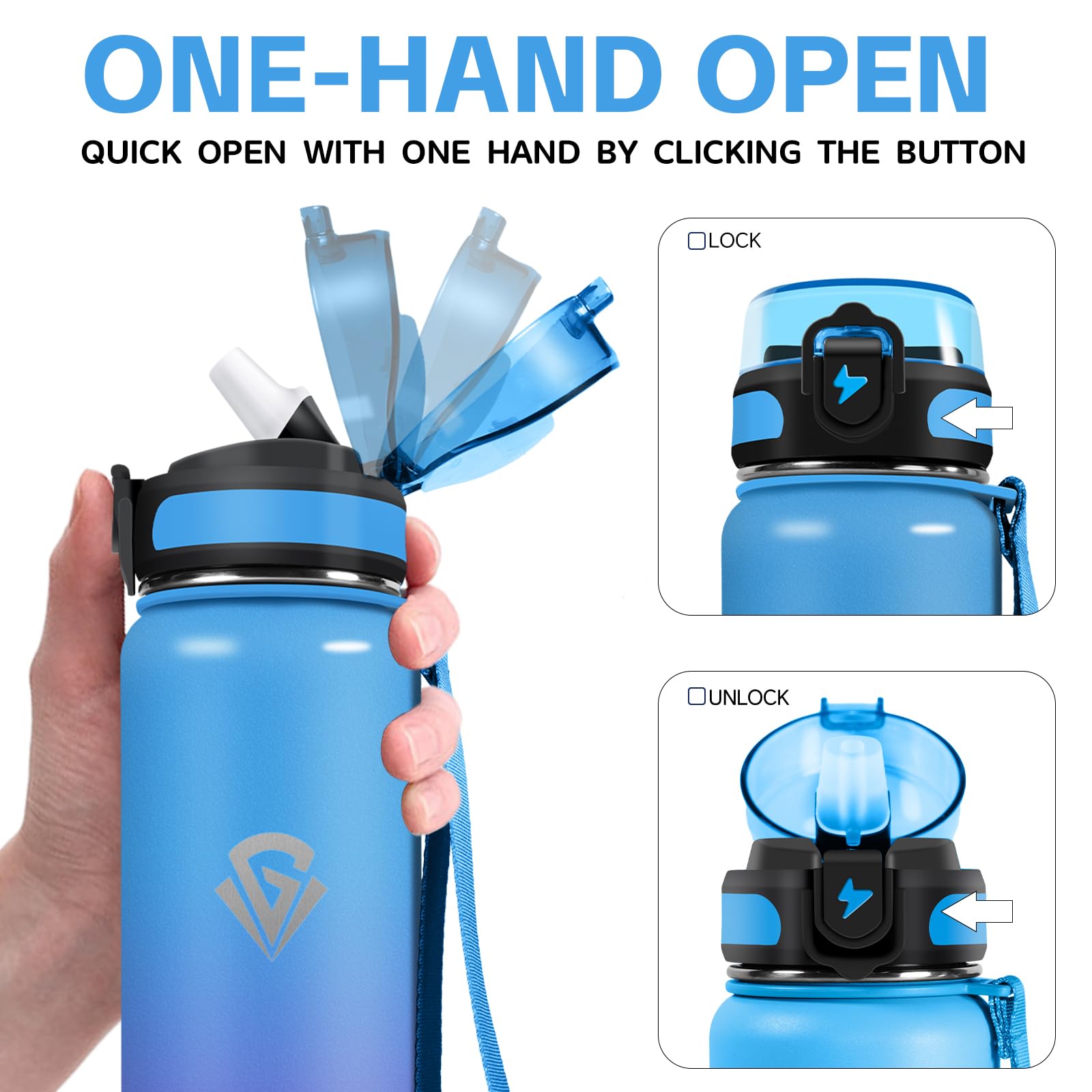 Borraccia Termica In Acciaio Inox 750 Ml - Doppia Parete, Senza BPA, Mantiene Caldo E Freddo - Foto 8