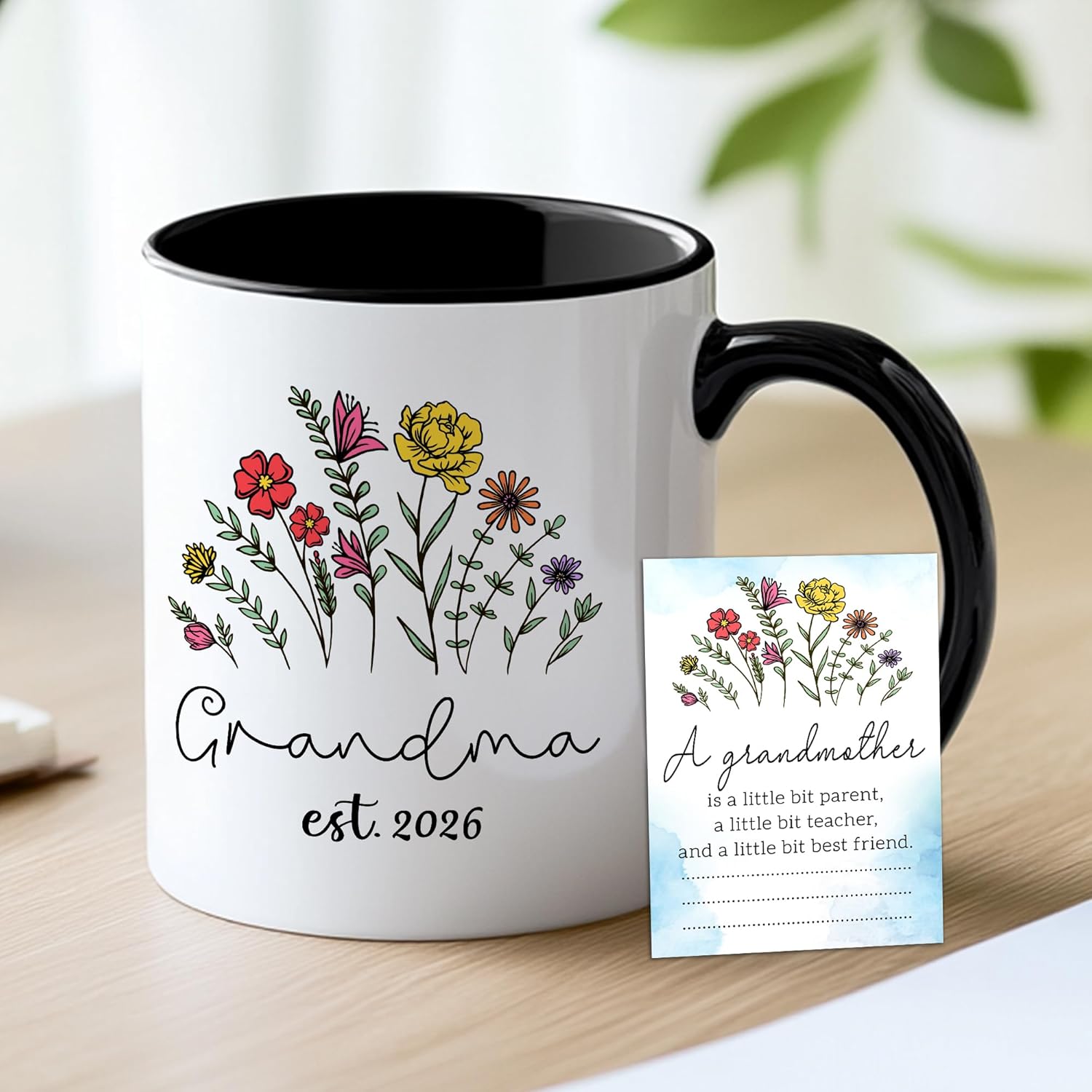 BSQUIELE Grandma 2026 Gifts - Promoted to Grandmas Est 2026 Mug - First Time Grandma Gift - Christmas, Mothers Day, Birthday Gifts For Grandmas From Granddaughter, Grandson - Image 2