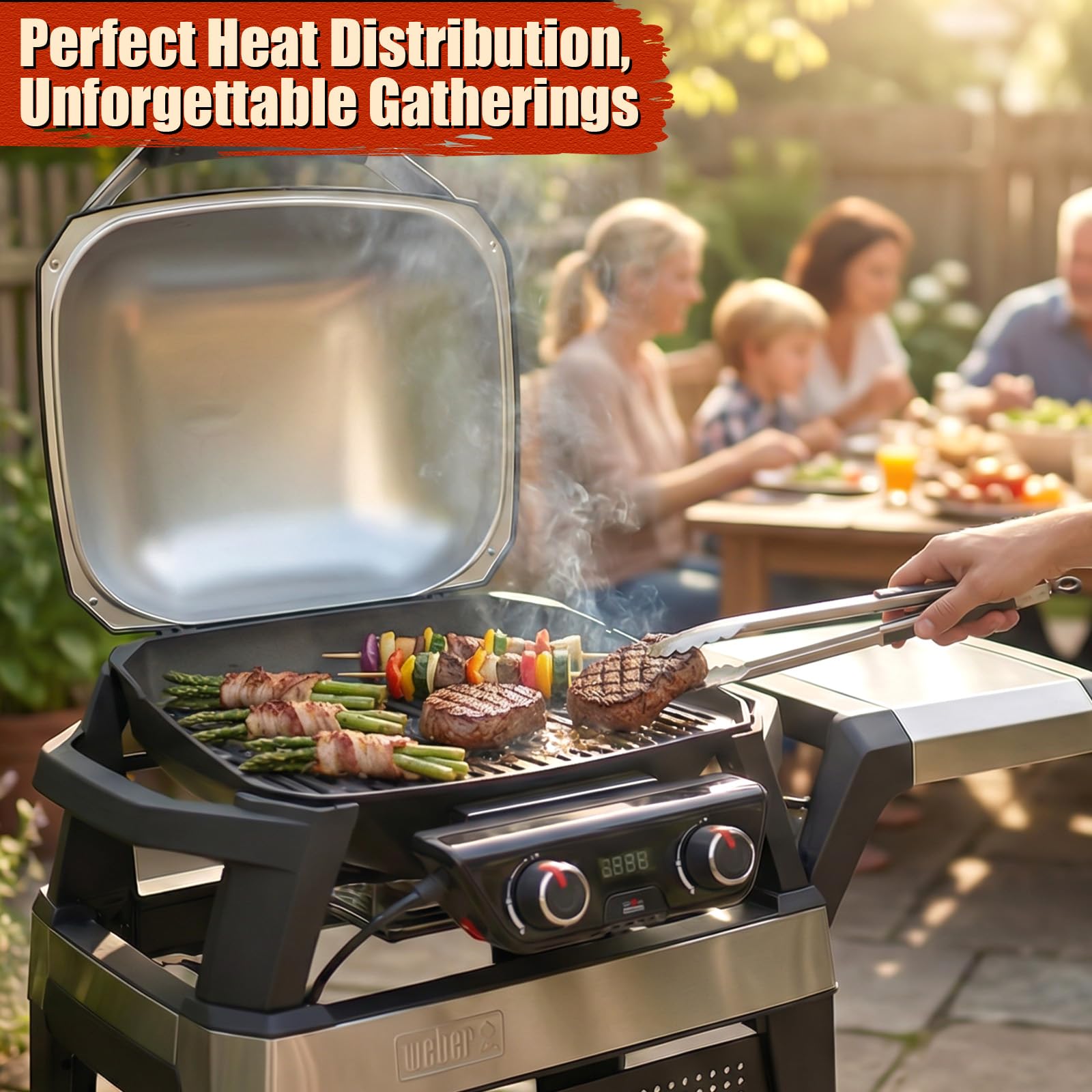 Denmay Żeliwny ruszt do grilla gazowego Weber Pulse 2000, emaliowany ruszt do grilla, zamiennik do Weber Pulse 2000, żeliwne akcesoria Griddle, 2 sztuki
