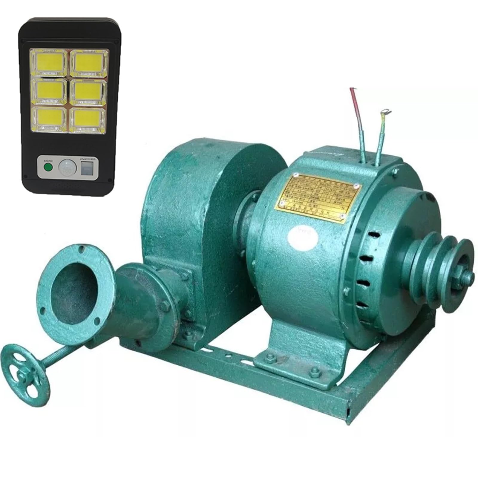 2KW Hydro Generator for Home Use-Full Copper Horizontal Impact Water Turbine Generator Portable Hydroelectric Power Station for Outdoor