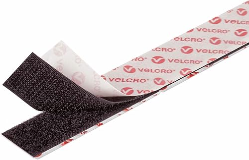 VELCRO Brand PS14 - Cierre adhesivo con gancho y bucle (negro, 38 pulgadas - 1.1 yardas) disponible en Yaxa Colombia