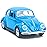 Berry President 1967 Classic Beetle Bug Vintage 1/32 Scale Diecast Metal Pull Back Car Model Toy for Gift/Kids (Blue)