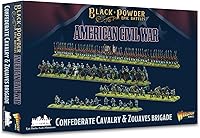 Vista 3 de Warlord Black Powder Epic Battles American Civil War Confederate Commanders - Miniaturas de mesa de plástico pintable en miniatura 1700-1900