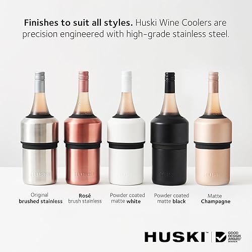 Miniatura 7 de Huski Enfriador de vino  Diseño galardonado sin hielo  Mantiene el vino frío hasta 6 horas  Accesorio para vino  Cubo de hielo de próxima generación