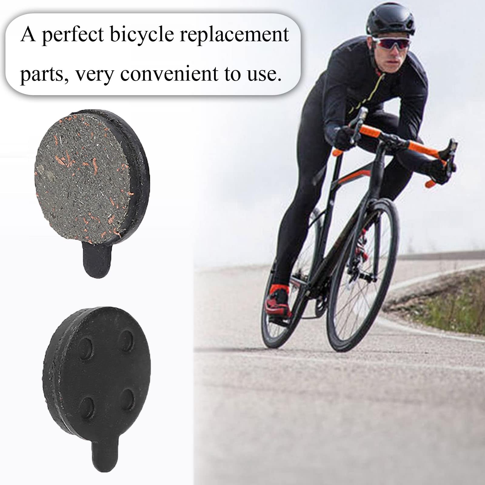 5 Paar Scheibenbremsbeläge Für Fahrrad/E-Roller – Halbmetallisch & Harz, Ca. 4 Mm Dick, Geräuscharm & Allwettertauglich