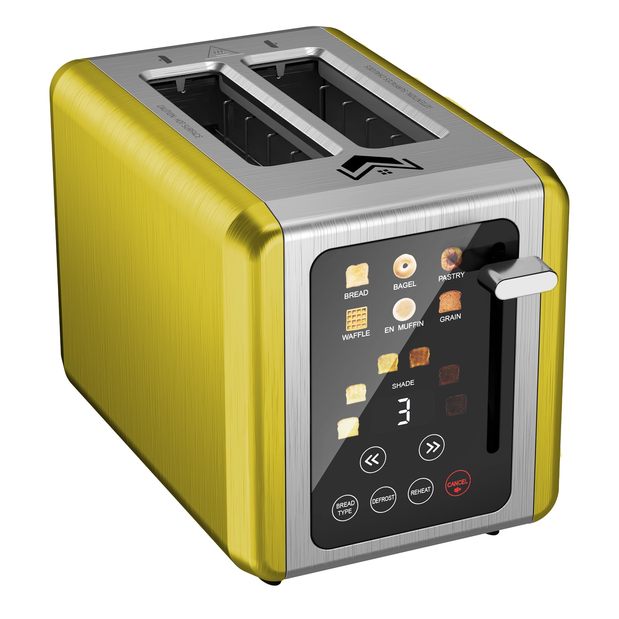 WUNLY 2 Slice Toaster 1.5'' Extra Wide Slots