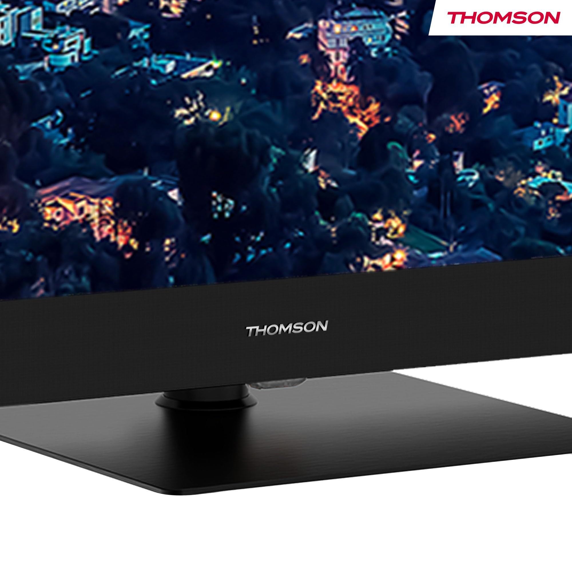 Thomson logo on TV stand