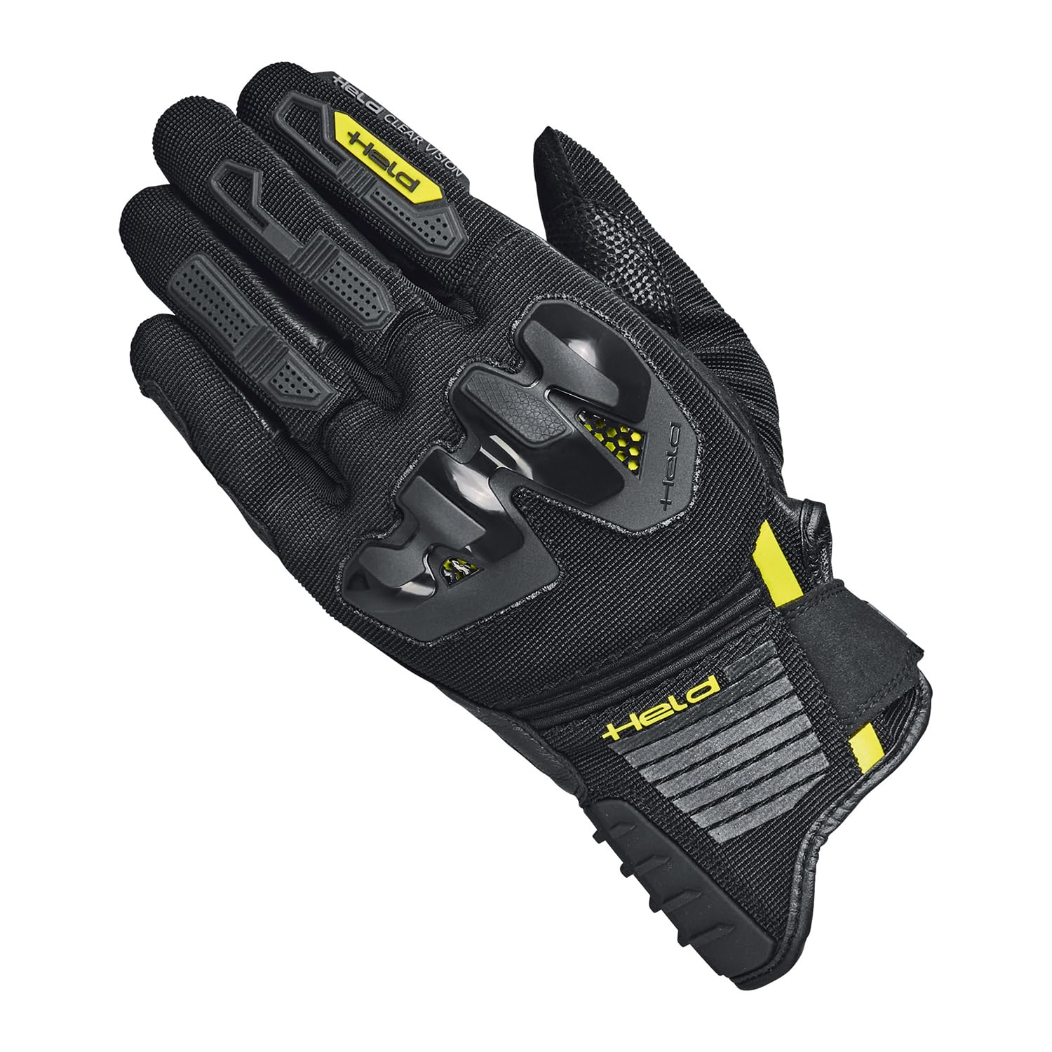 Held Sambia 2 Guanti da moto, grigio scuro/nero, 7