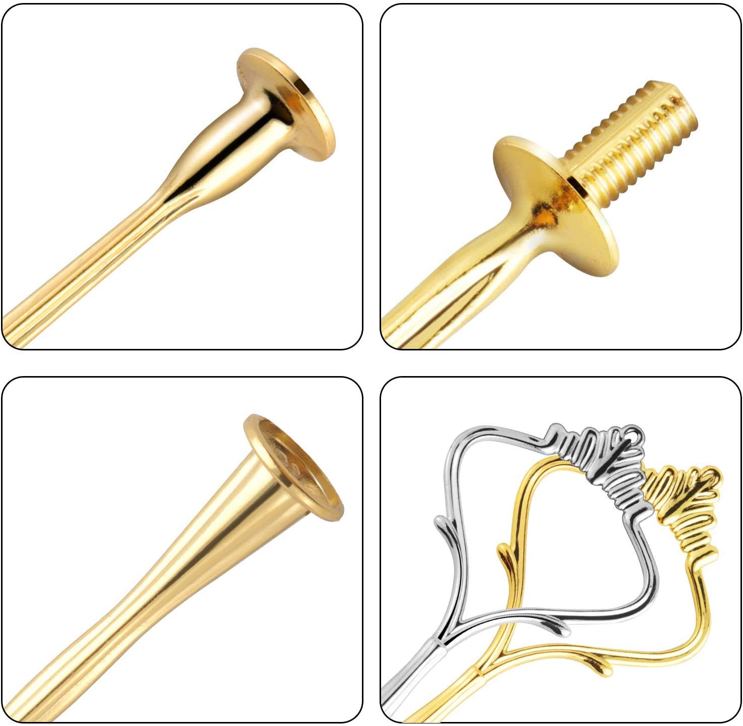 Buy 6 Set Tiered Tray Hardware for Cake Stand Mold Crown 3 Tier Cake