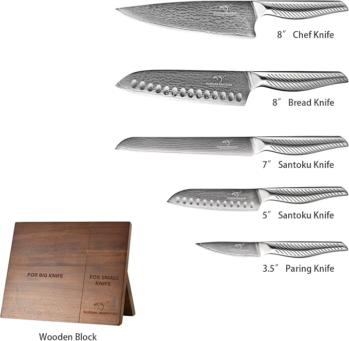 Set Cuchillos Cocina 6 Piezas Acero Inoxidable Base Magnética miniatura 9