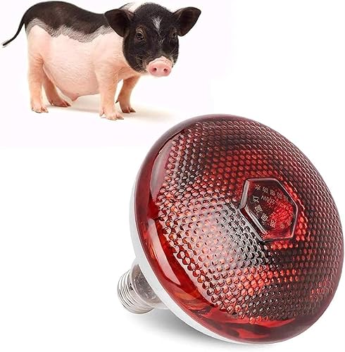 Miniatura 1 de NEZIH Lámpara de calor infrarroja impermeable, lámpara de calefacción infrarroja para pollitos cachorros, lámpara de calefacción infrarroja de