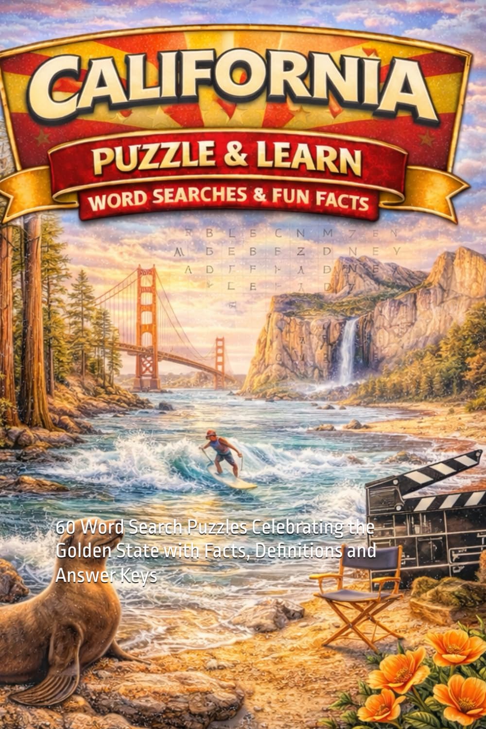 California Word Search Puzzle and Learn: 60 Word Search Puzzles Celebrating the Golden State with Facts, Definitions and Answer Keys (Ultimate States Word Search and Learn Collection)