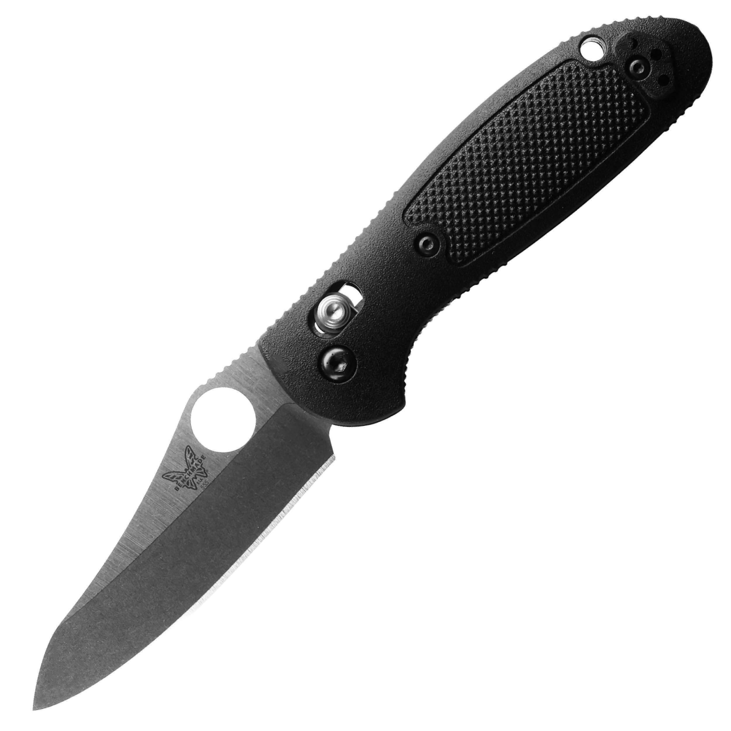 BenchmadeMini Griptilian Knife Drop-Point Blade Made EDC Manual Finish 556 Handle