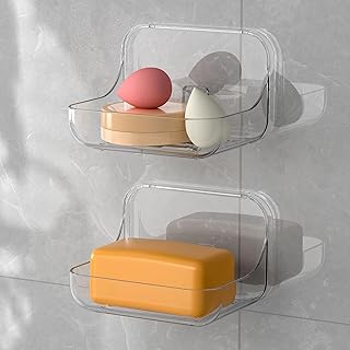 Soap Dish Holder,2 Pack Shower Soap Sponge Ho...,