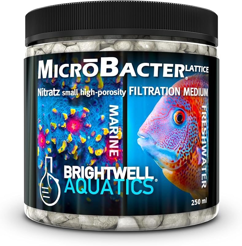 Mídia Filtrante de Alta Porosidade para Aquário Brightwell Aquatics MicroBacter Lattice-Nitratz 250 mL