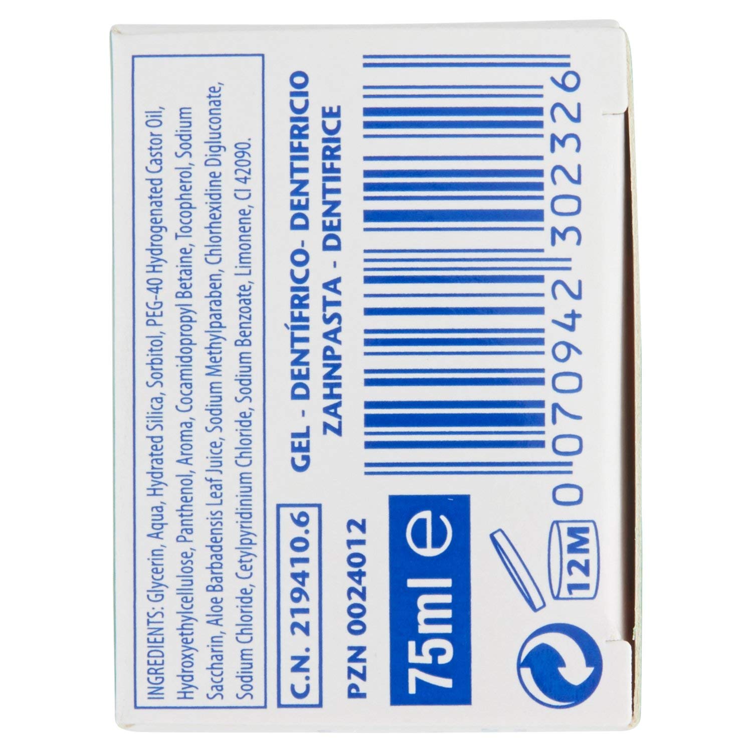 GUM Paroex Gel Zahncreme 0,12% CHX: 75 ml GUM Paroex Gel Zahncreme 0,12% CHX: 75 ml