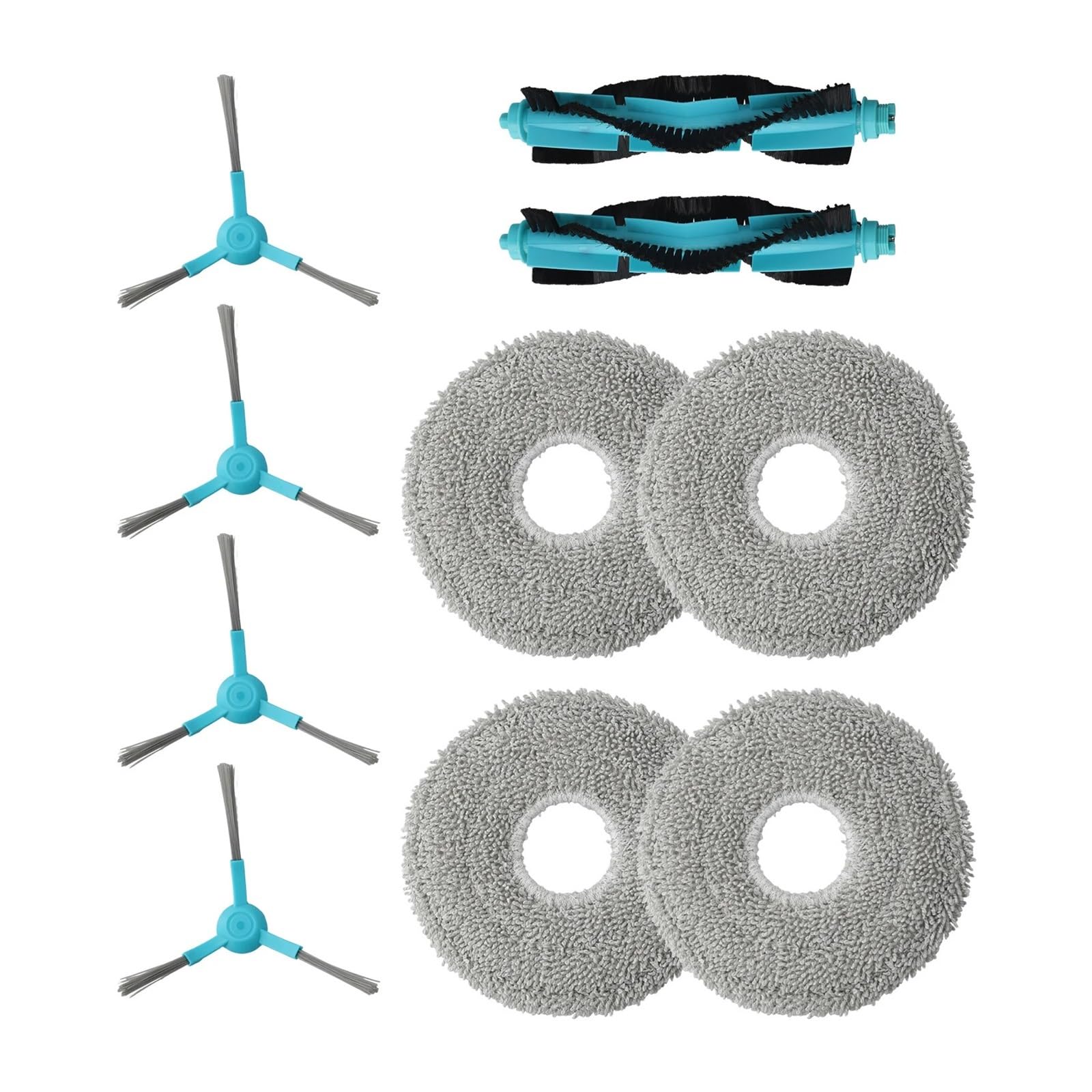 RHOBYXONZ Mop Cloth, Main Brush And Side Brush Kit For 20090 ProAI Robot Vacuum Cleaner,Compatible For Cecotec,Compatible For Conga