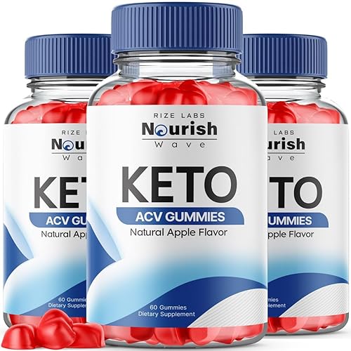 Paquete de 3 gomitas Nourish Wave Keto ACV para pérdida de peso avanzada, oficiales, gomitas Nourish Wave Keto, opiniones de Nourish Wave Keto, ACV