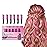 MSDADA New Hair Chalk Comb Temporary Hair Color Dye for Girls Kids with Light Color Hair, Washable Hair Chalk for Girls Age 4 5 6 7 8 9 10 Birthday Cosplay DIY, Easter Stocking Suffer (Pink)