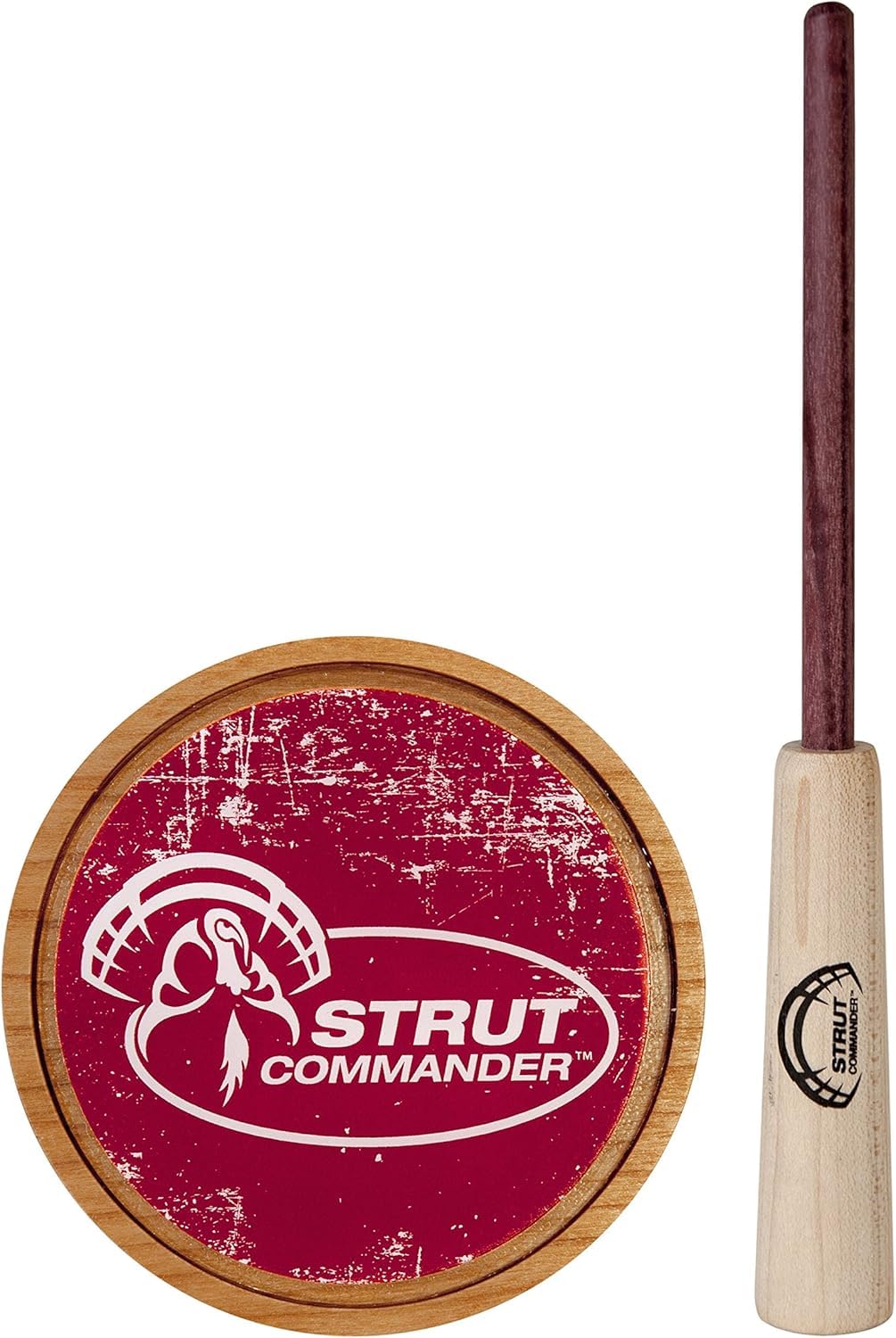 - STRUT Commander Turkey Pot Call - Turkey Calling with Realistic Yelps Clucks Cutts Purrs for Hunting Turkeys - Made in USA